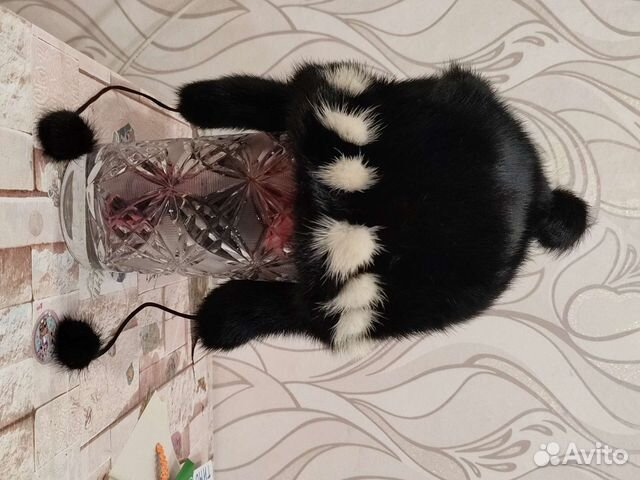 Шапка зимняя для девочки норковая