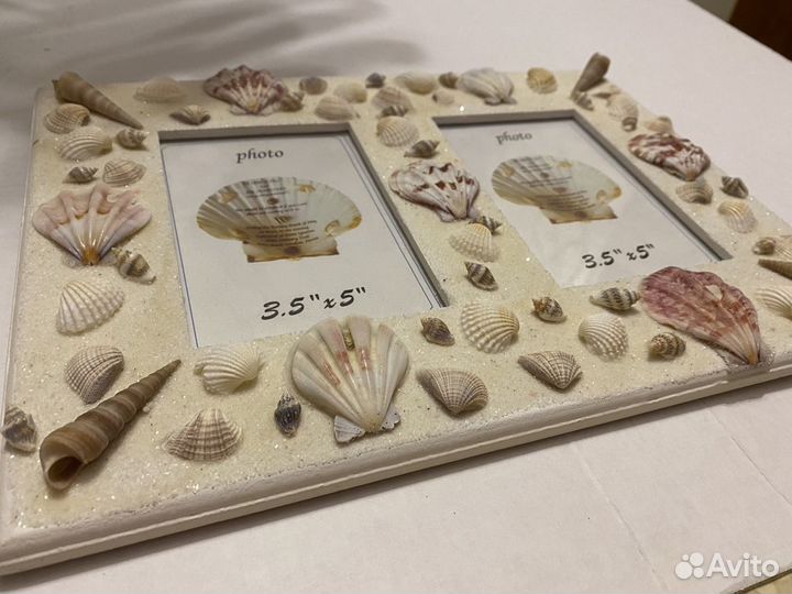Фоторамка с ракушками