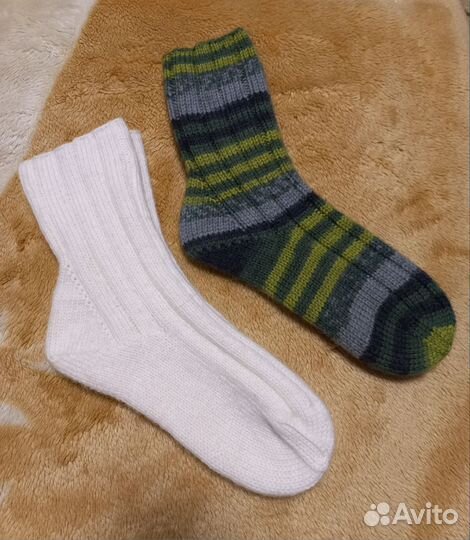 Носки шерстяные ручная вязка