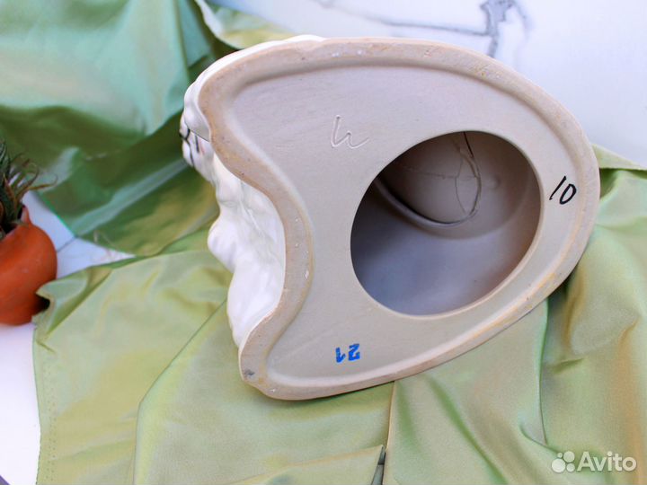 Кашпо Заяц керамический