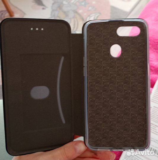 Защитное стекло и чехол oppo A 12