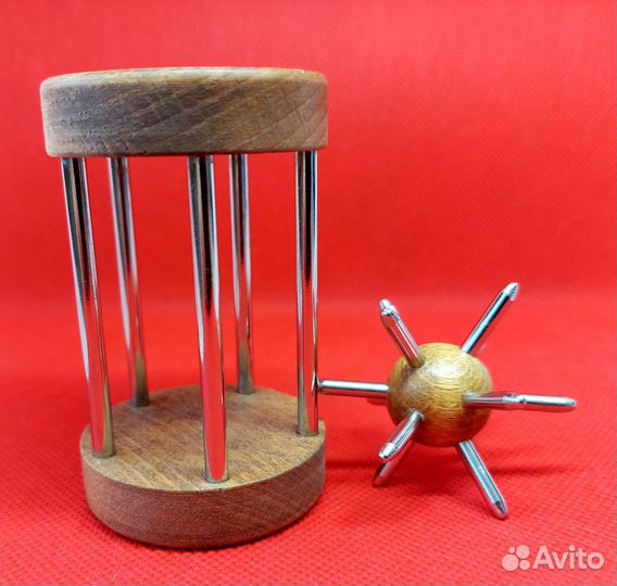 Головоломка металл+дерево