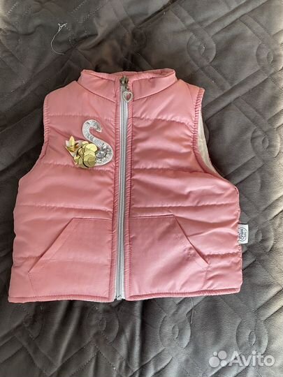 Жилетка для девочки 6-9 месяцев