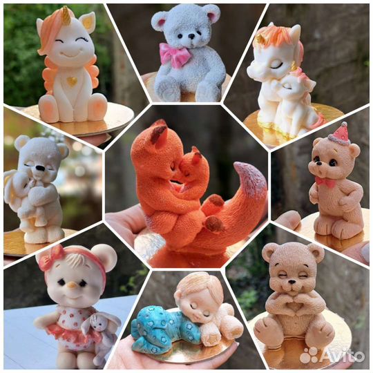 Фигурки на торт из шоколада