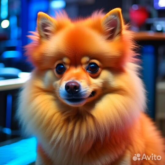 Груминг, стрижка собак. Порода: Шпиц