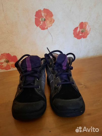 Ботинки замшевые детские 25 разм