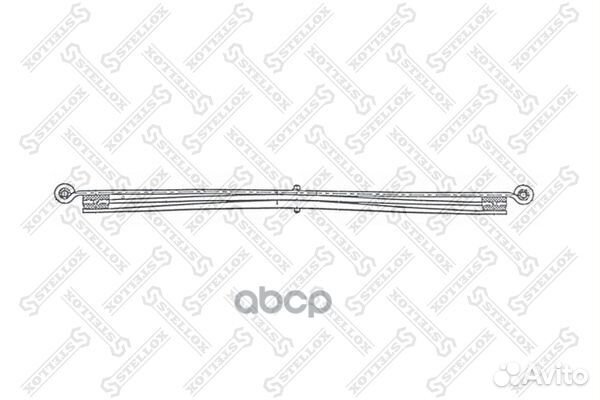 12-00081-SX рессора задн. 58 568 10 MB Sprinte