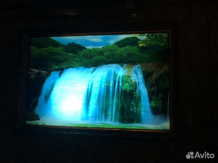 Картина водопад с подсветкой и звуком