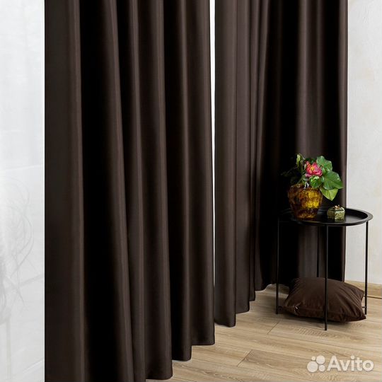 Блэкаут шторы Марсель Шоколад