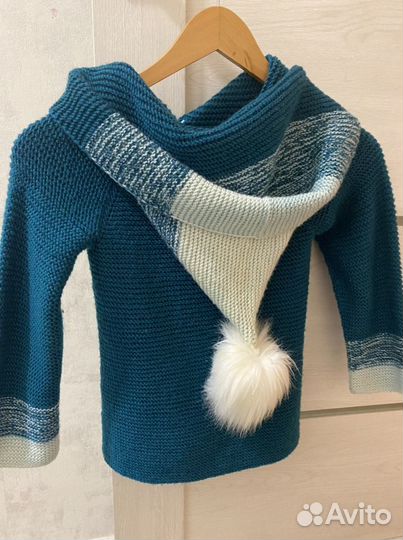 Вязаное пальто на девочку