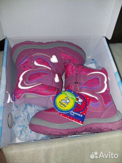 Ботинки зимние для девочки 29 размер