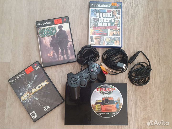 Sony playstation 2 не прошитая игры в комплекте