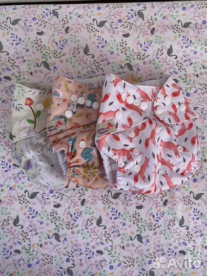 Набор многоразовые подгузники и вкладыши