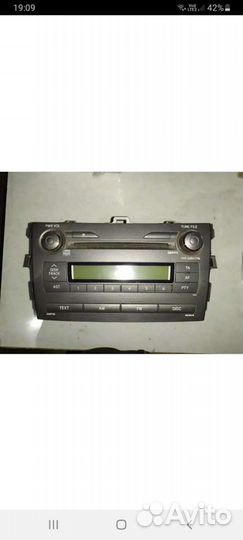 Штатная магнитолана тойота королла е150