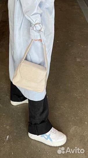 Сумка вельветовая бежевая