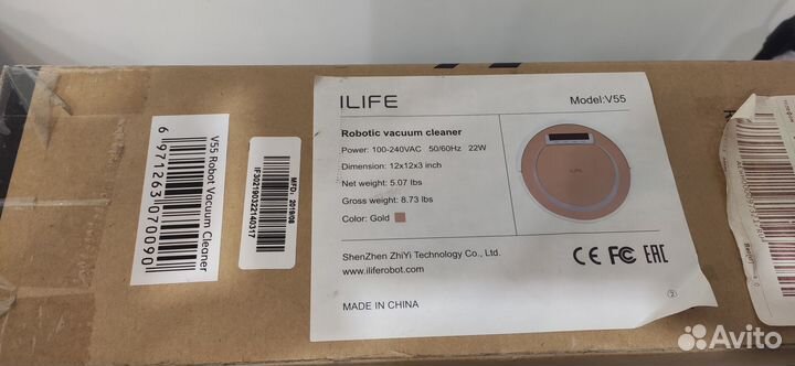 Моющий робот пылесос ilife v55