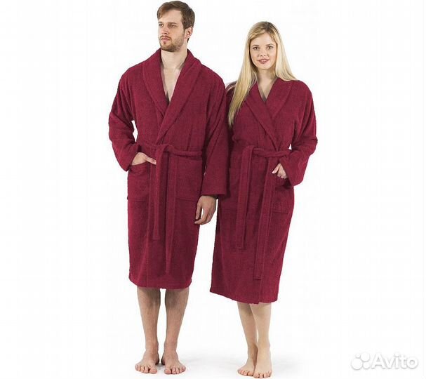Халат махровый GoodNight 48-50 (L) бордо