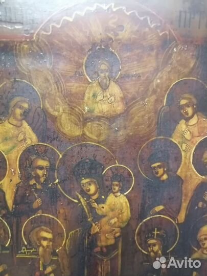 Икона ковчег 18век Старообрядческая 