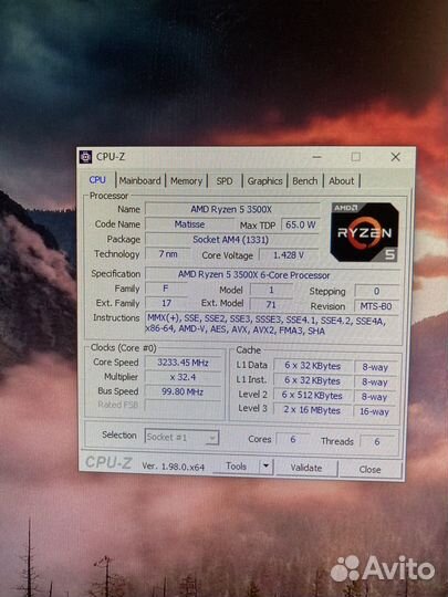 Процессор Ryzen 5 3500x