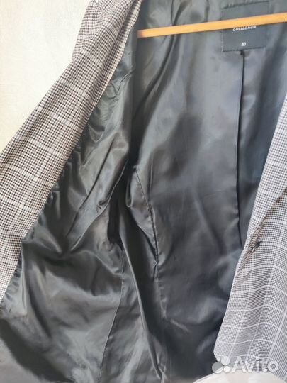 Пиджак жакет женский в гусиную лапку Mohito