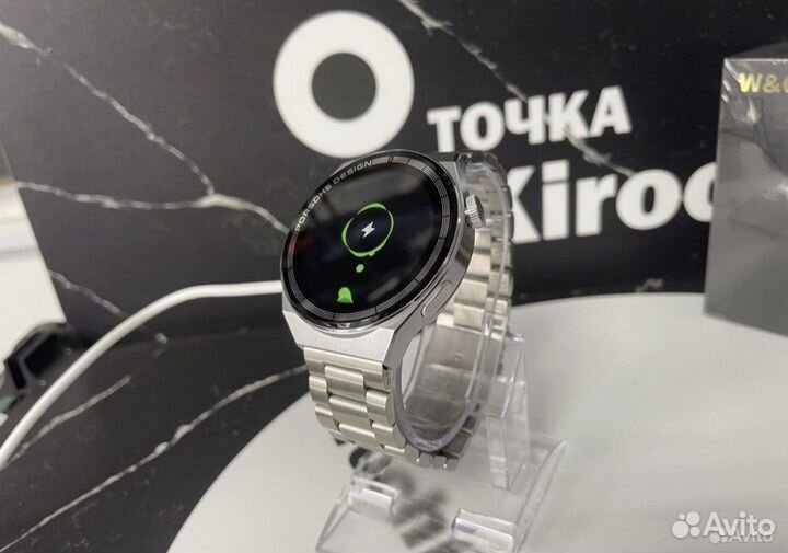 Смарт Часы Круглые + металлический ремешок