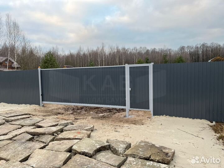 Откатные ворота V15