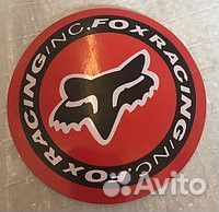 Наклейка круглая FOX racing (9x9)