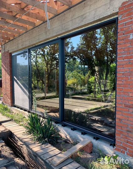 Алюминиевые Двери Входная группа Раздвижные system