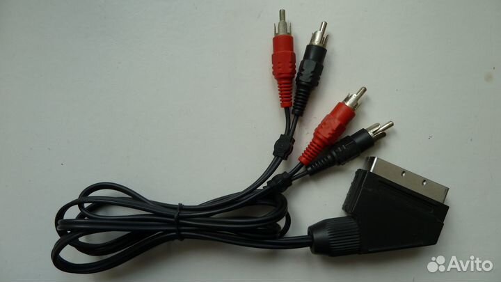 Межблочный кабель scart x 4RCA, 80 см