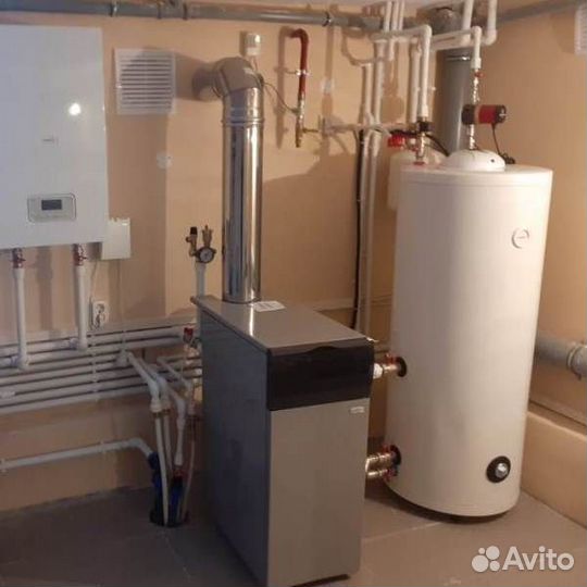 Монтаж отопления. Монтаж котельной. Теплый пол