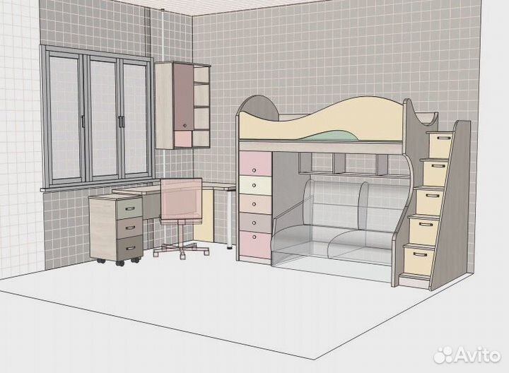 Мебель в детскую комнату