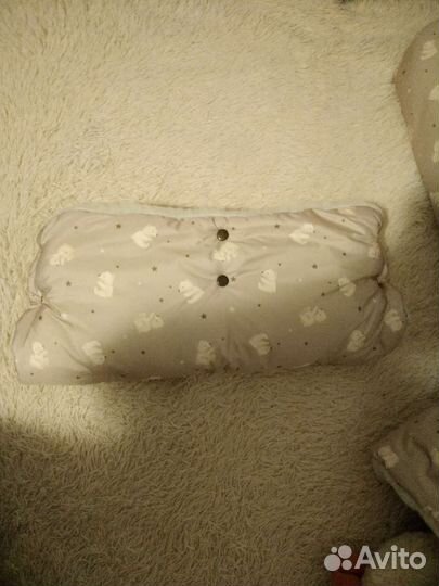 Меховой конверт и муфта для коляски