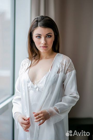 Комплект халат и сорочка