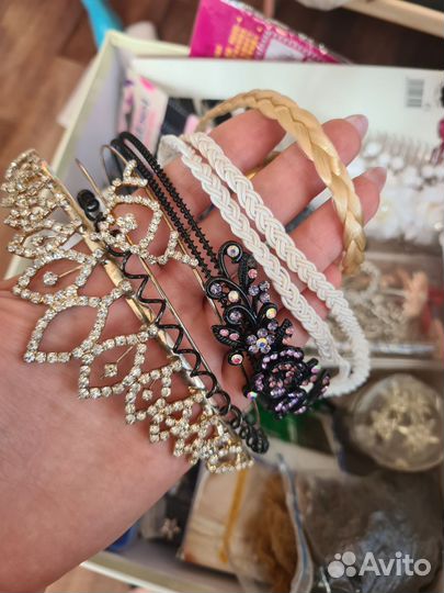 Украшения для волос целая коробка