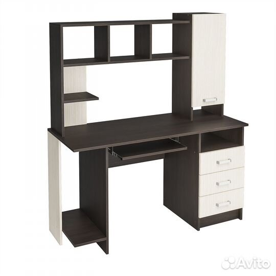 Компьютерный стол кс-002 венге/дуб белфорд