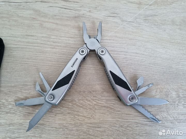 Мультитул Richartz Grip Tool Pocket, серый, 11 опц