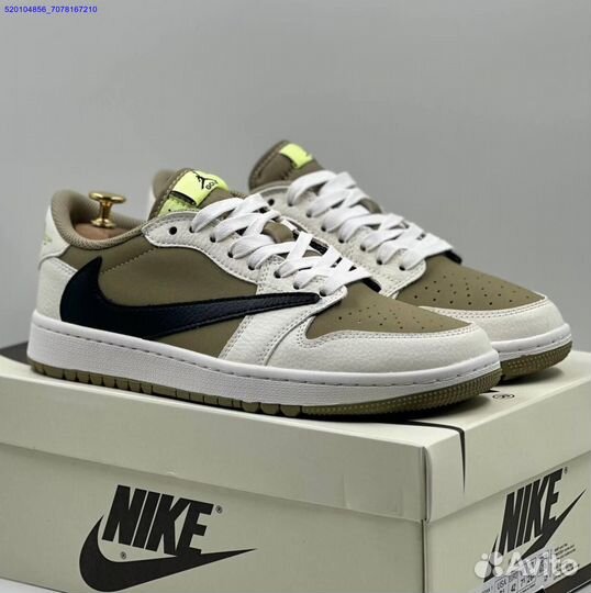 Мужские Nike Air Jordan 1 Low X Travis Scott (Арт