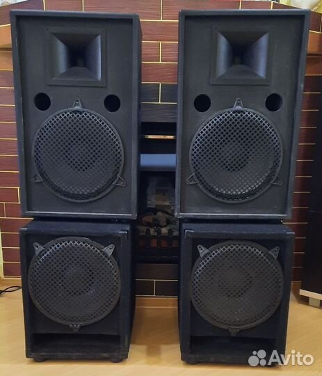 Колонки Сабвуферы Pro 2100W 4шт EF-12