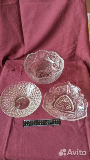 Хрусталь СССР 3 шт