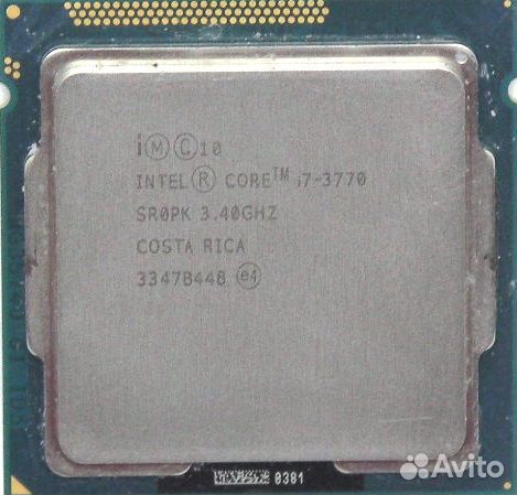 Процессор Intel Core i7-3770 3.4 (3.9) Ghz S-1155