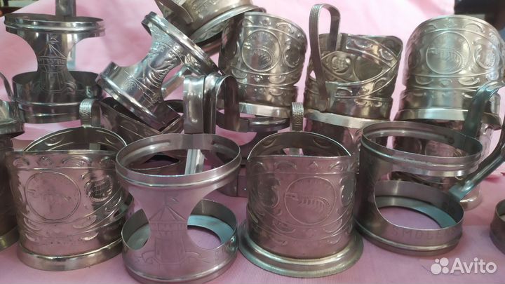 Подстаканники ржд мельхиор нерж