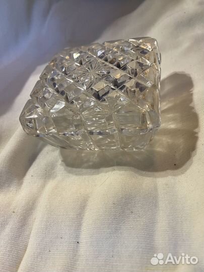 Хрустальная конфетница с крышкой СССР