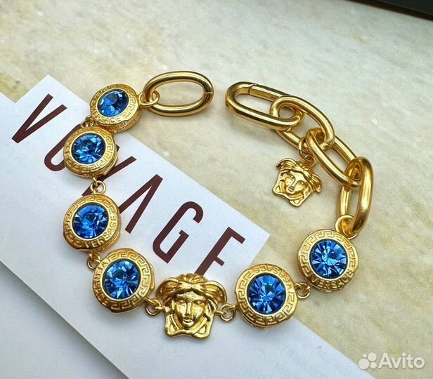 Versace колье серьги кольцо браслет