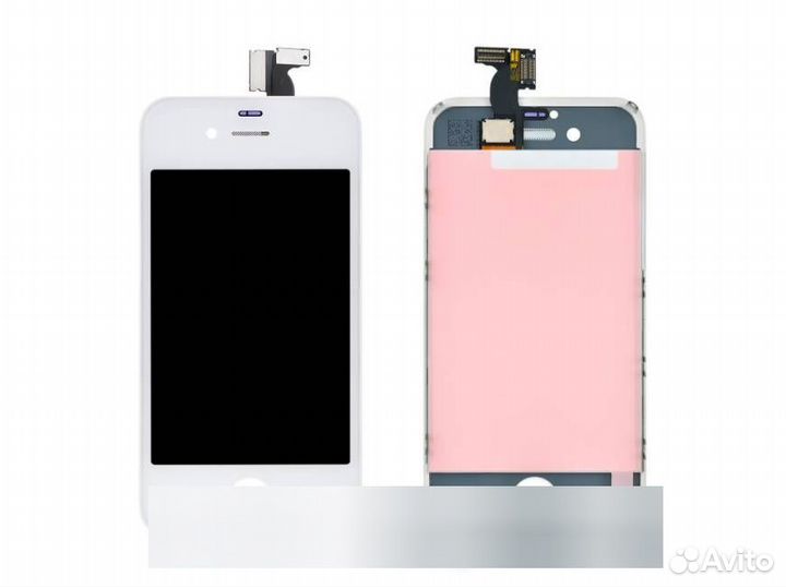 Дисплей для iPhone 4S +тач белый с рамкой AAA