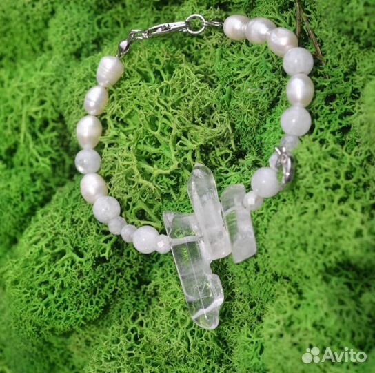 Браслет с горным хрусталем