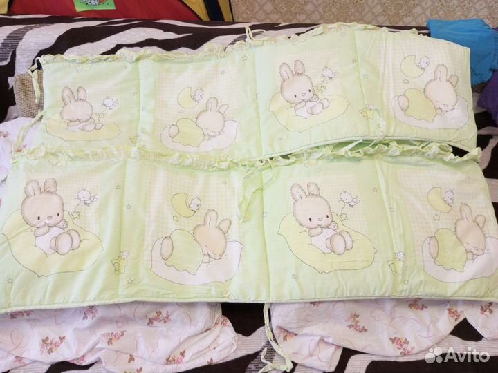 Бортики в детскую кроватку бу