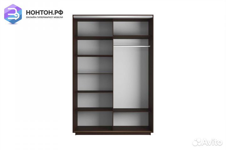 Шкаф-купе 2-х дверный Нонтон фото №1013 / венге