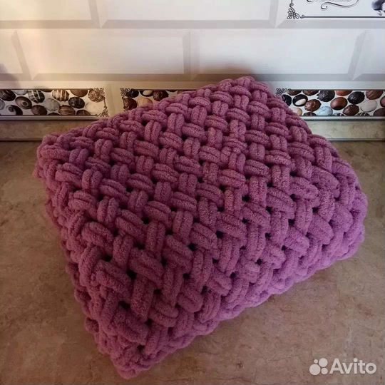 Плед детский вязаный