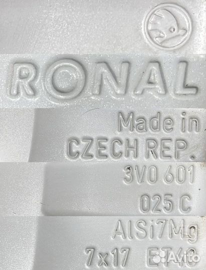 Оригинальные, литые диски Skoda Superb, r17 5x112