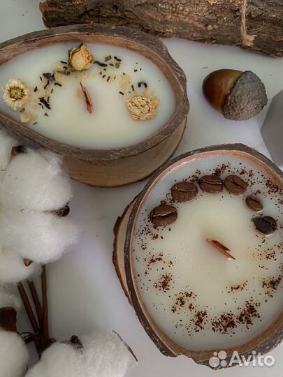 Свеча в кокосе